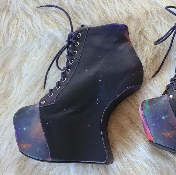 Jeffrey Campbell Blackmilk Cosmic Night Lita Heel-less Platform - Picture 2 of 8
